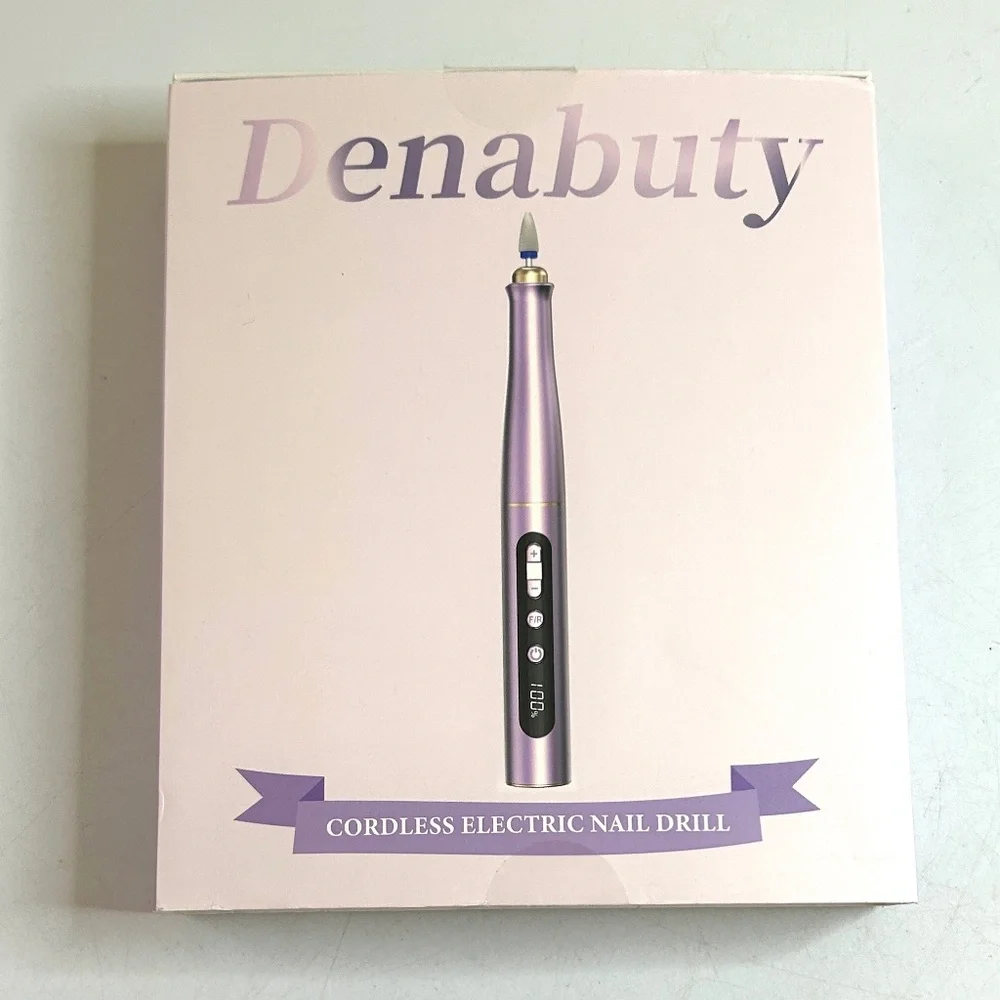 Violet Rechargeable Cordless Electric Nail Drill Set